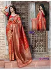 Orange Colour Subhvastra Rajwadi Vol 1 Festival Wear Silk Saree 5123